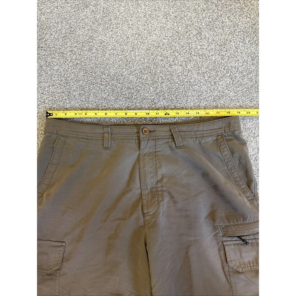 Vtg Quicksilver Waterman Collection Shorts 36 Khaki Cargo Outdoor Adventure Wear - Picture 3 of 11